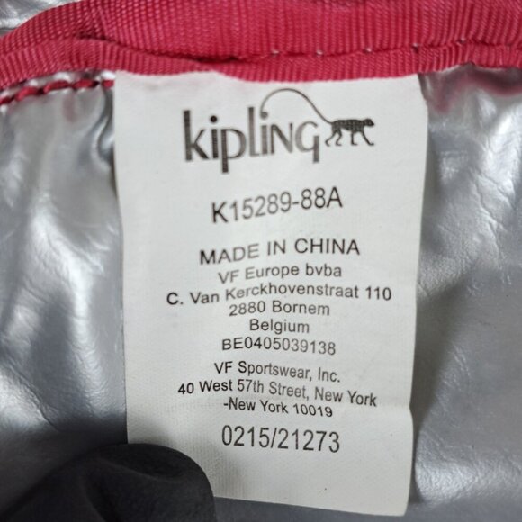 Kipling Kichirou Lunch Bag Pink Crossbody Nylon - Used - Great Condition - Picture 6 of 15